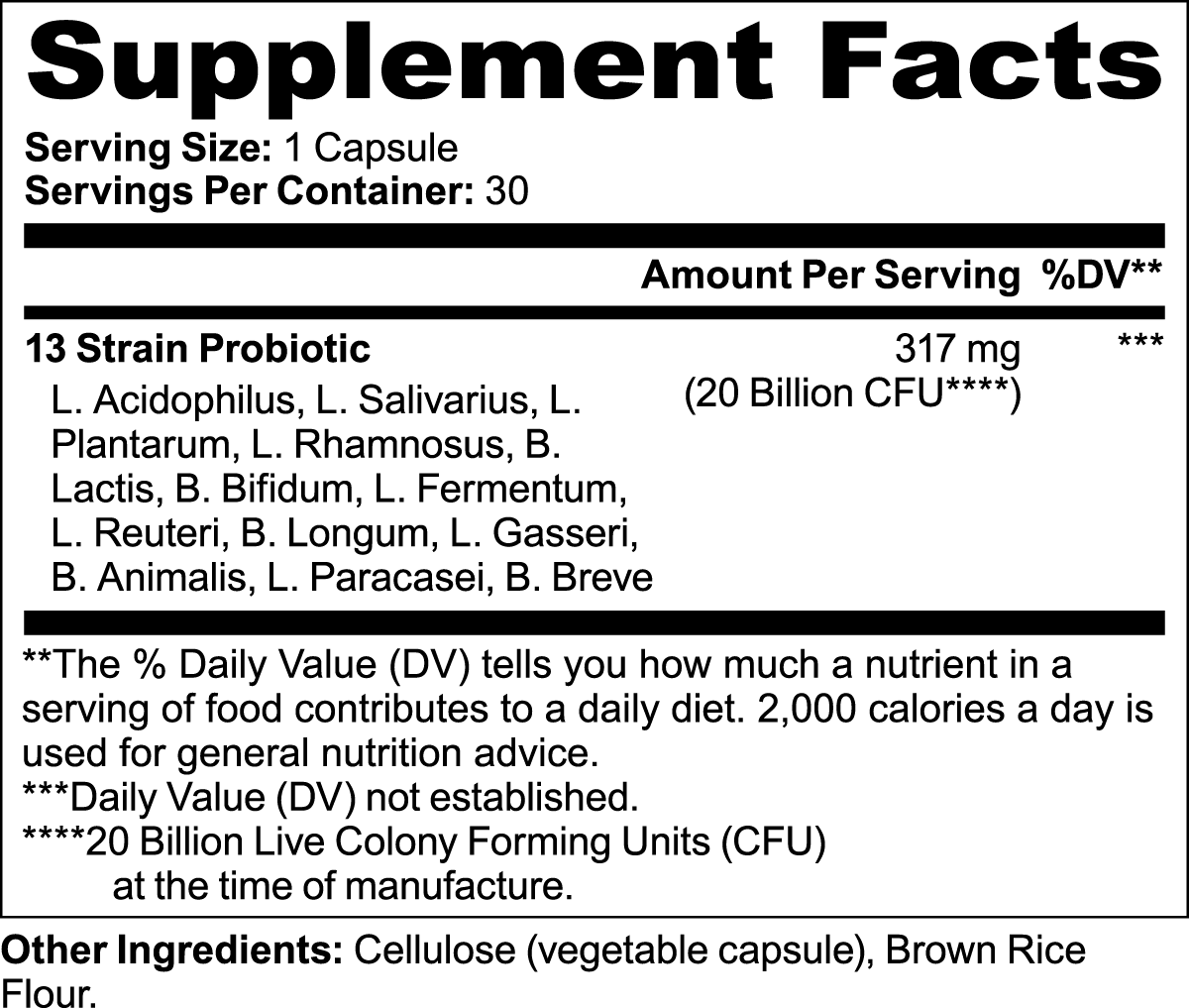 Probiotique 20 milliards