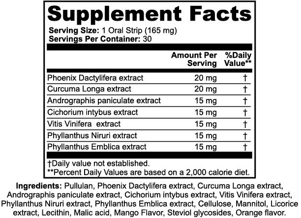 Supplement Facts — Stryō Zen · Bandes de récupération